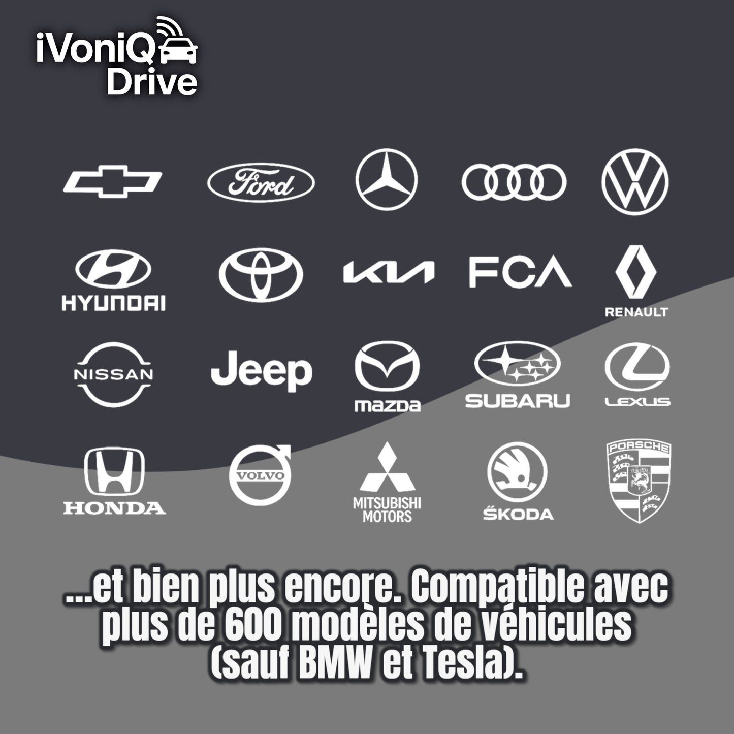 iVoniQ Drive – Adaptateur sans fil CarPlay et Android Auto