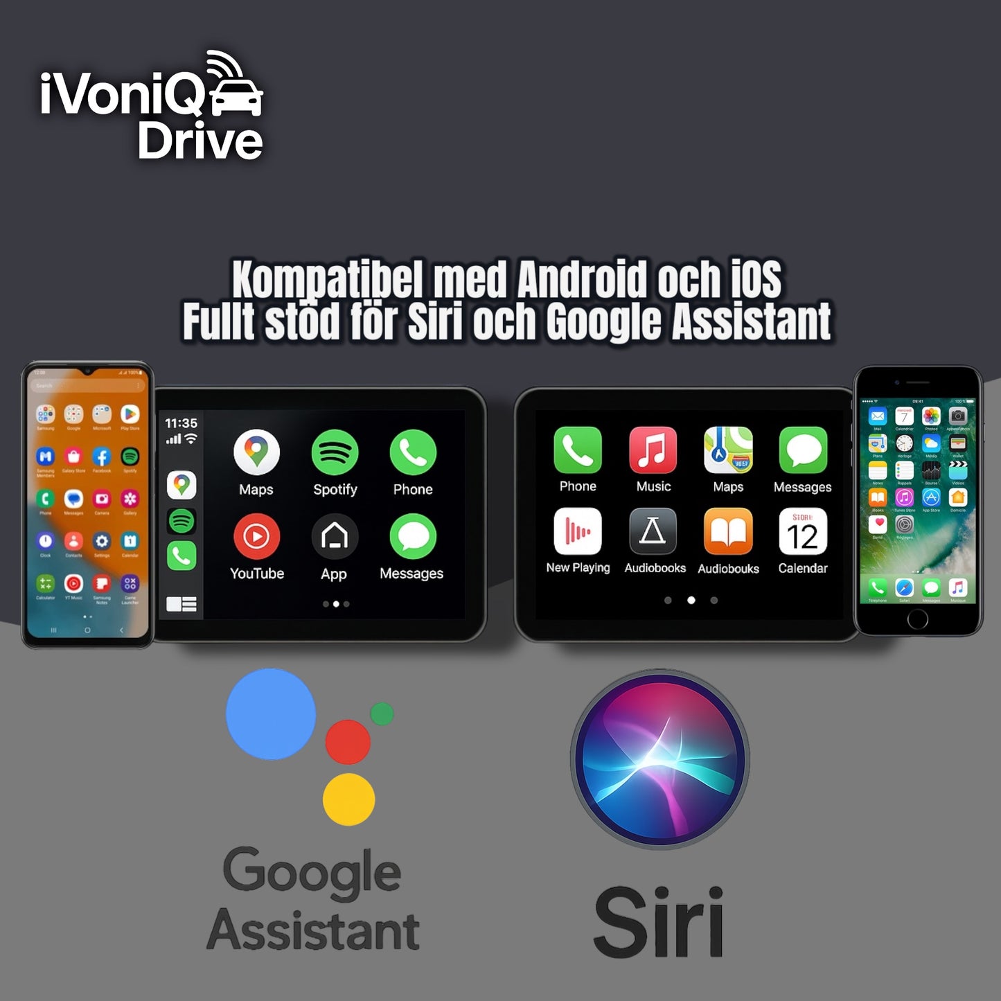 iVoniQ Drive – Trådlös frihet med CarPlay & Android Auto