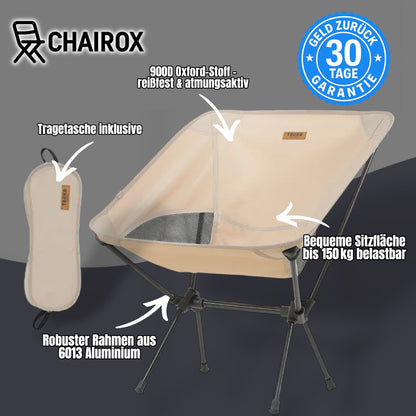 CHAIROX - Faltbar. Stark. Überall.