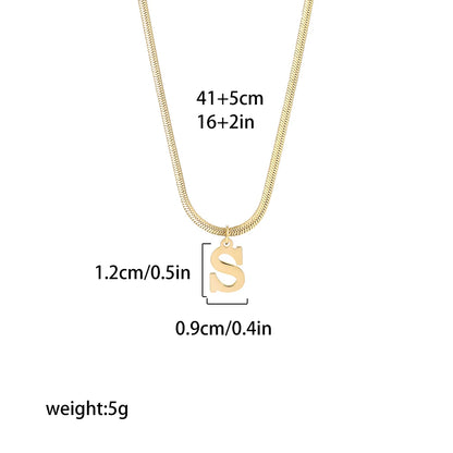 A-Z gold plated initial necklace - Wear your initial with elegance